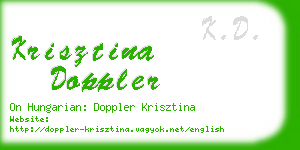 krisztina doppler business card